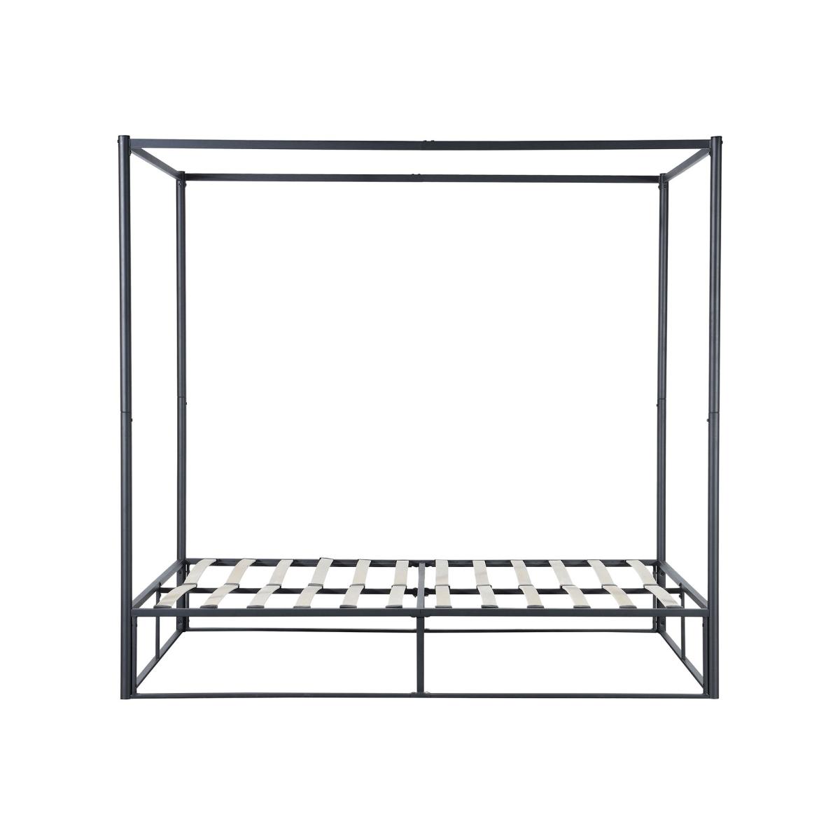 Farringdon Metal 4 Poster Bed Black – image 6