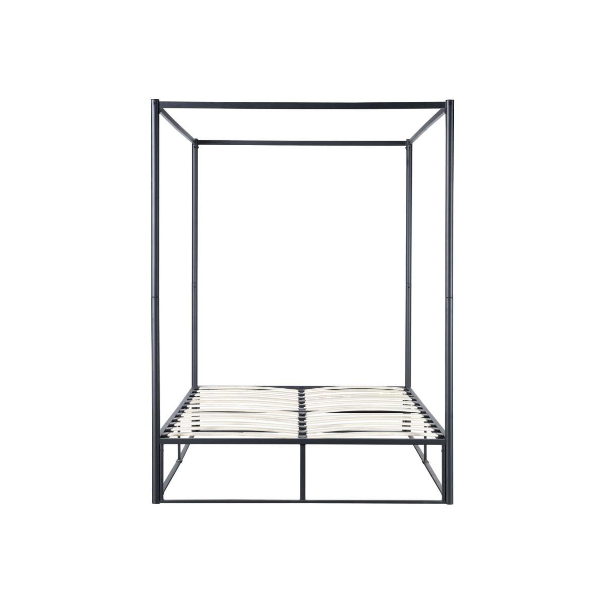 Farringdon Metal 4 Poster Bed Black – image 7