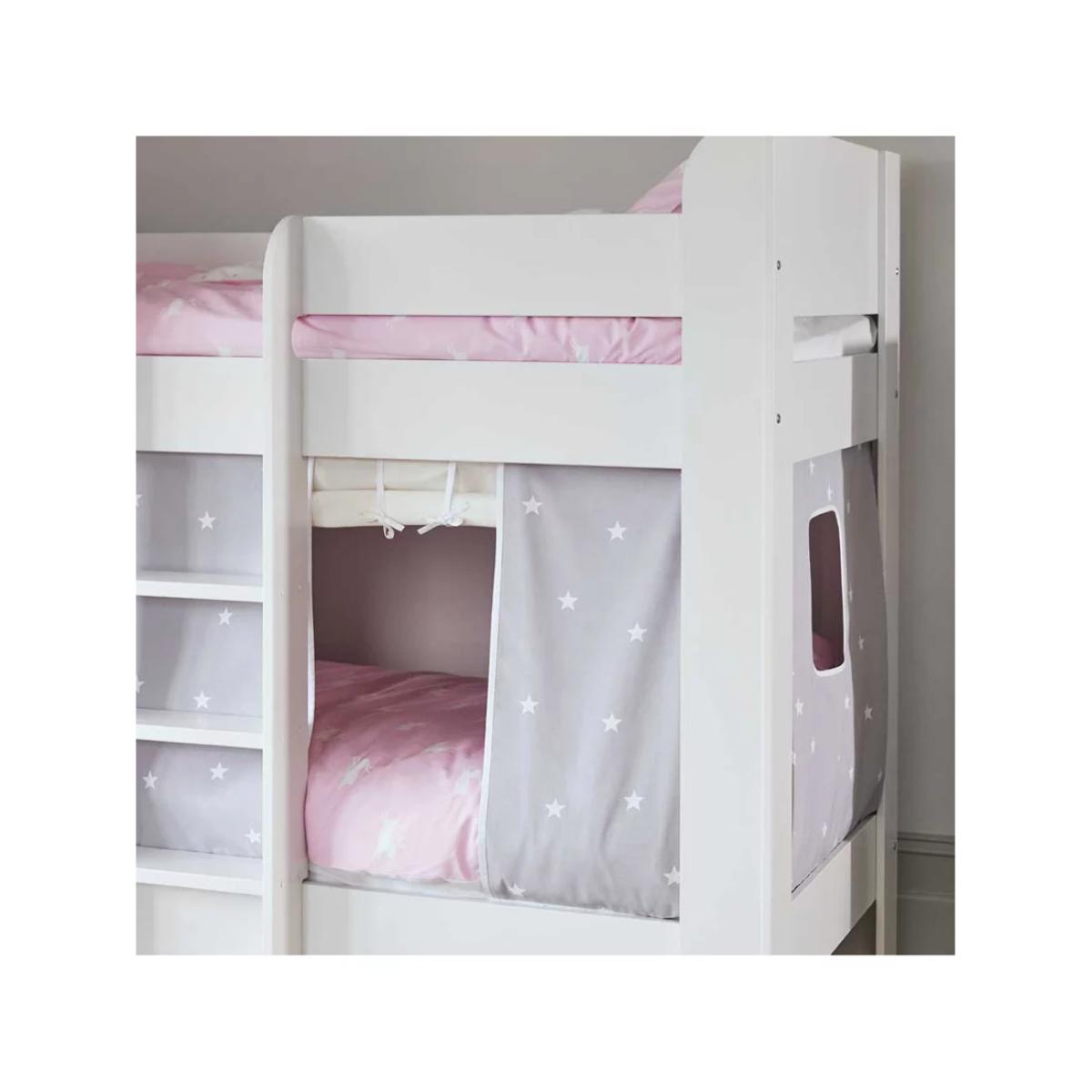 Great Little Trading Co Paddington Bunk Bed & Star Curtains, Single, Grey – image 3