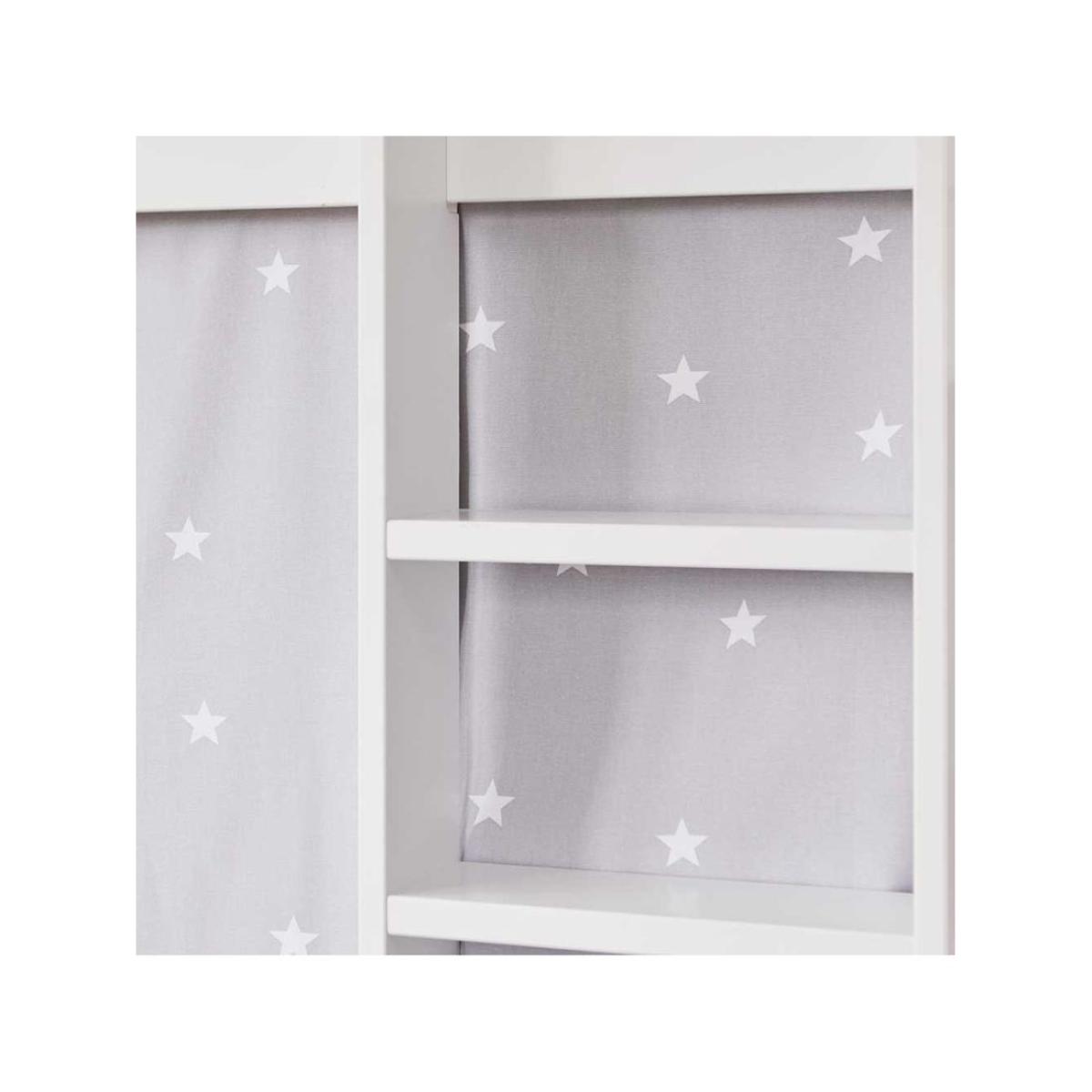 Great Little Trading Co Paddington Bunk Bed & Star Curtains, Single, Grey – image 4