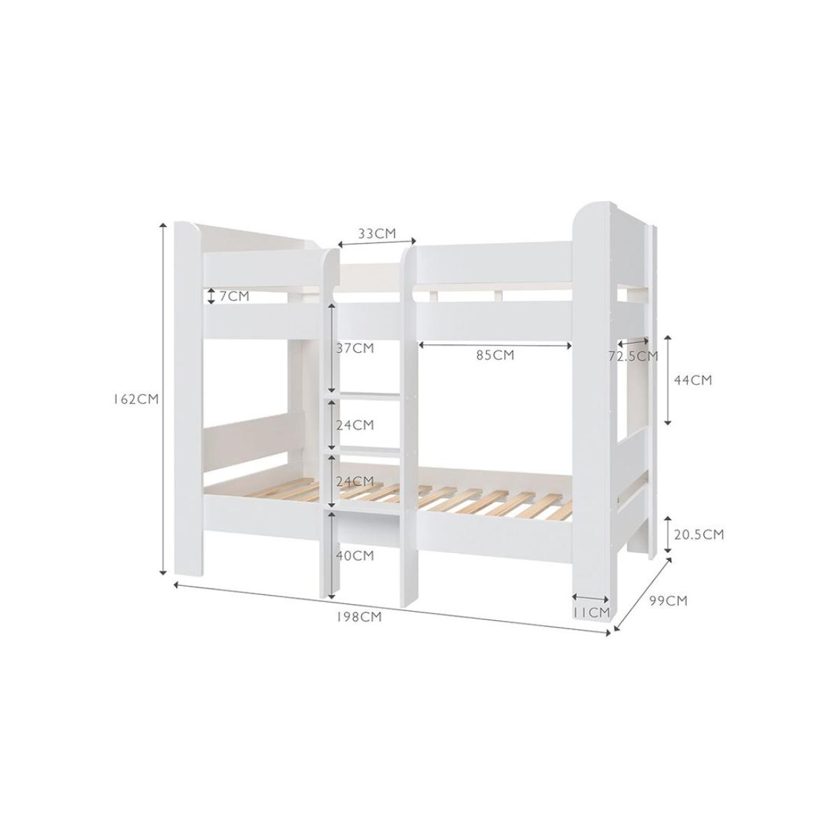Great Little Trading Co Paddington Bunk Bed & Star Curtains, Single, Grey – image 5