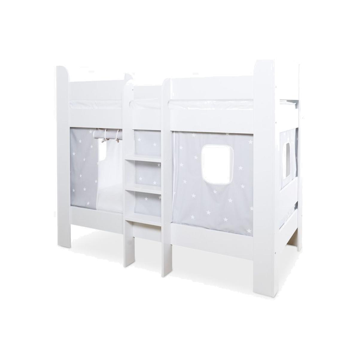 Great Little Trading Co Paddington Bunk Bed & Star Curtains, Single, Grey – image 1