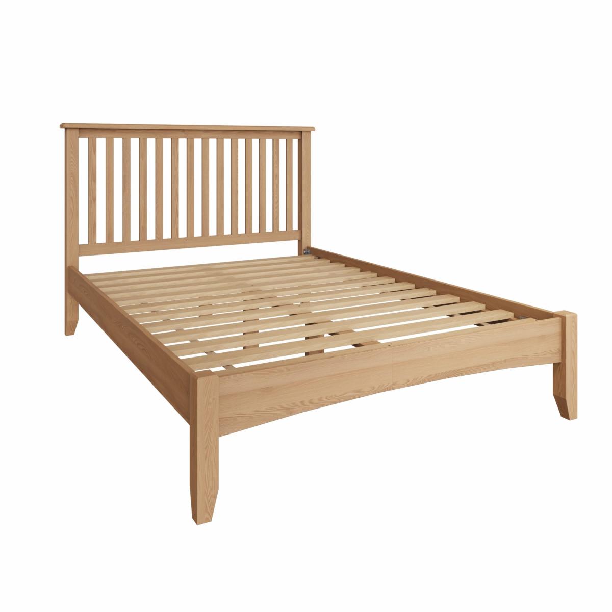 Galister Light Oak Double Bed Frame – image 2