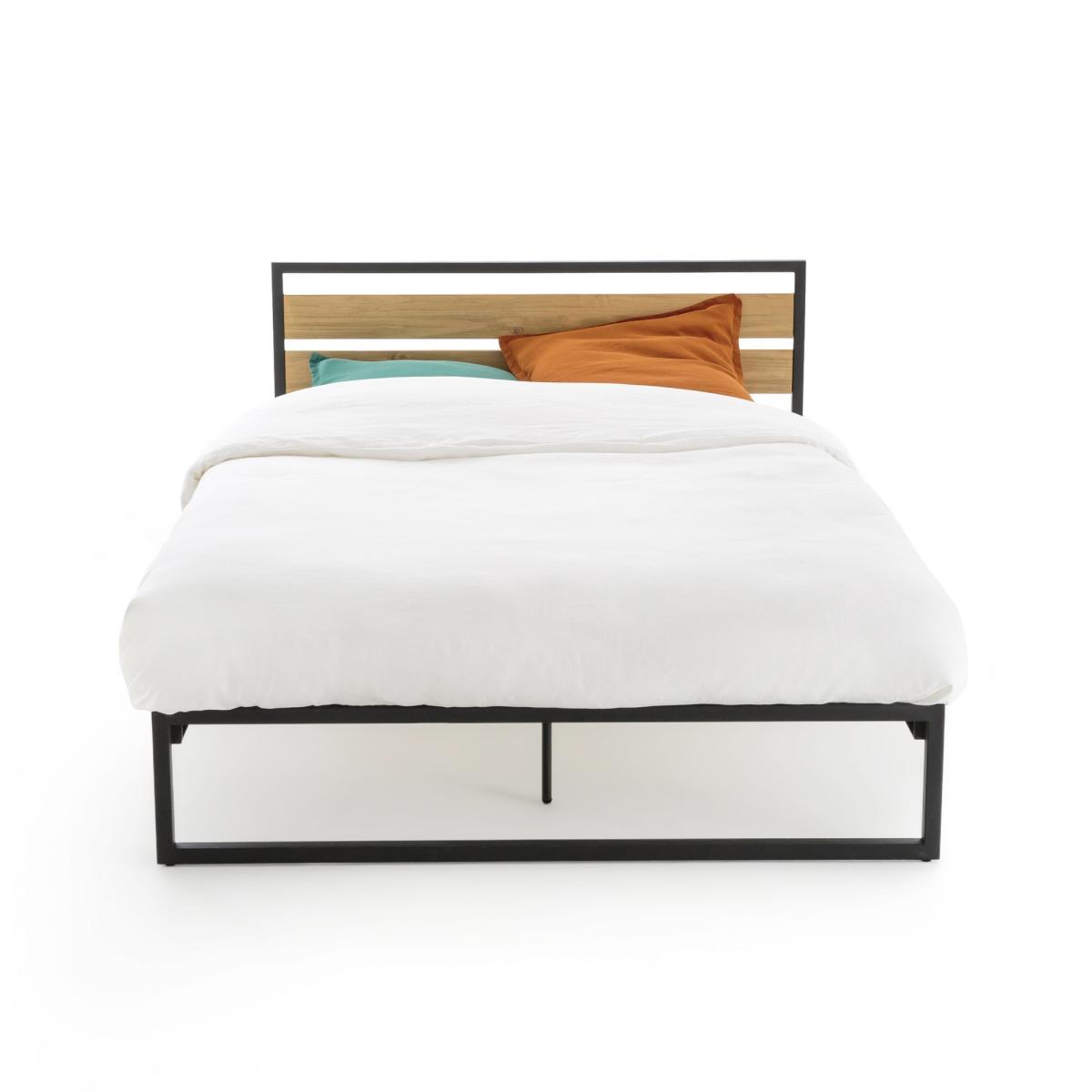 Hiba Steel and Pine Bed – image 2