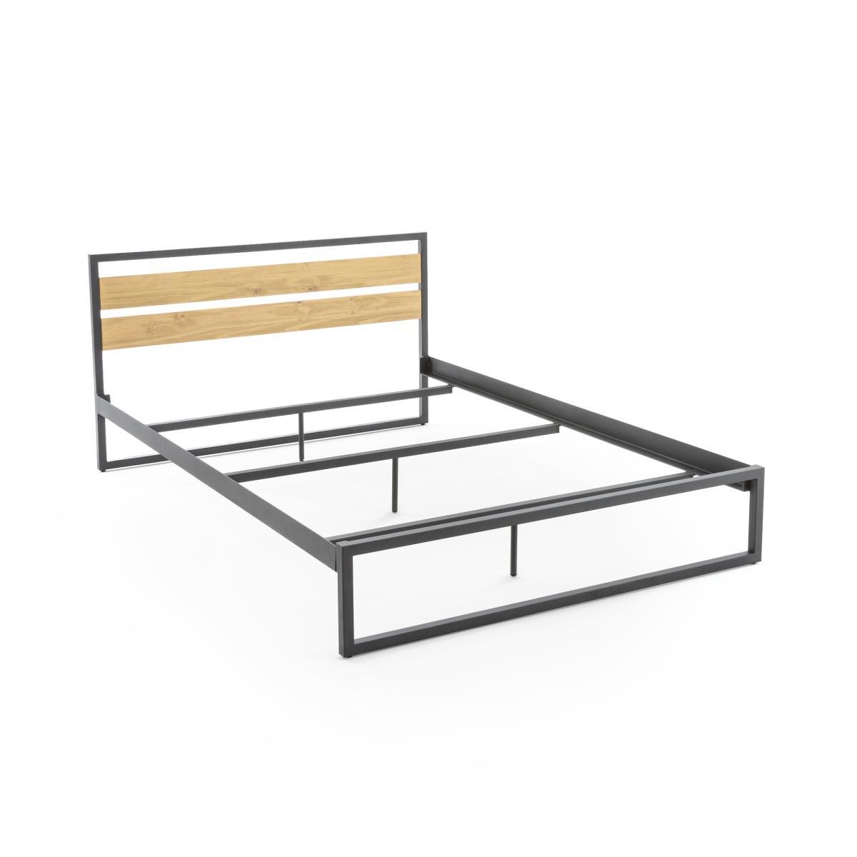 Hiba Steel and Pine Bed – image 3