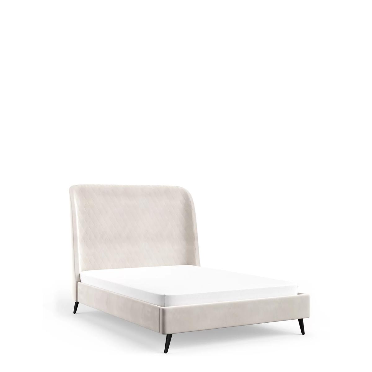 M&S Callen Velvet Bed - 4FT6 - Silver, Silver – image 2
