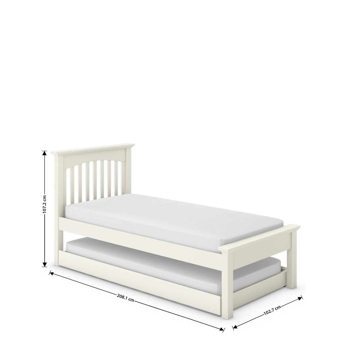 M&S Hastings Bed with Trundle - Ivory, Ivory – image 6
