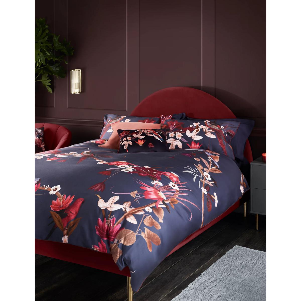 M&S Charleston Bed - 5FT - Oxblood, Oxblood,Silver – image 2