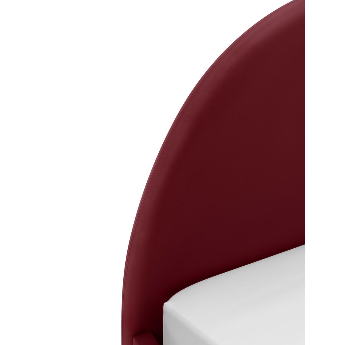 M&S Charleston Bed - 5FT - Oxblood, Oxblood,Silver – image 3