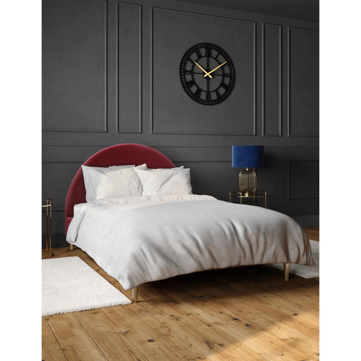 M&S Charleston Bed - 5FT - Oxblood, Oxblood,Silver – image 5
