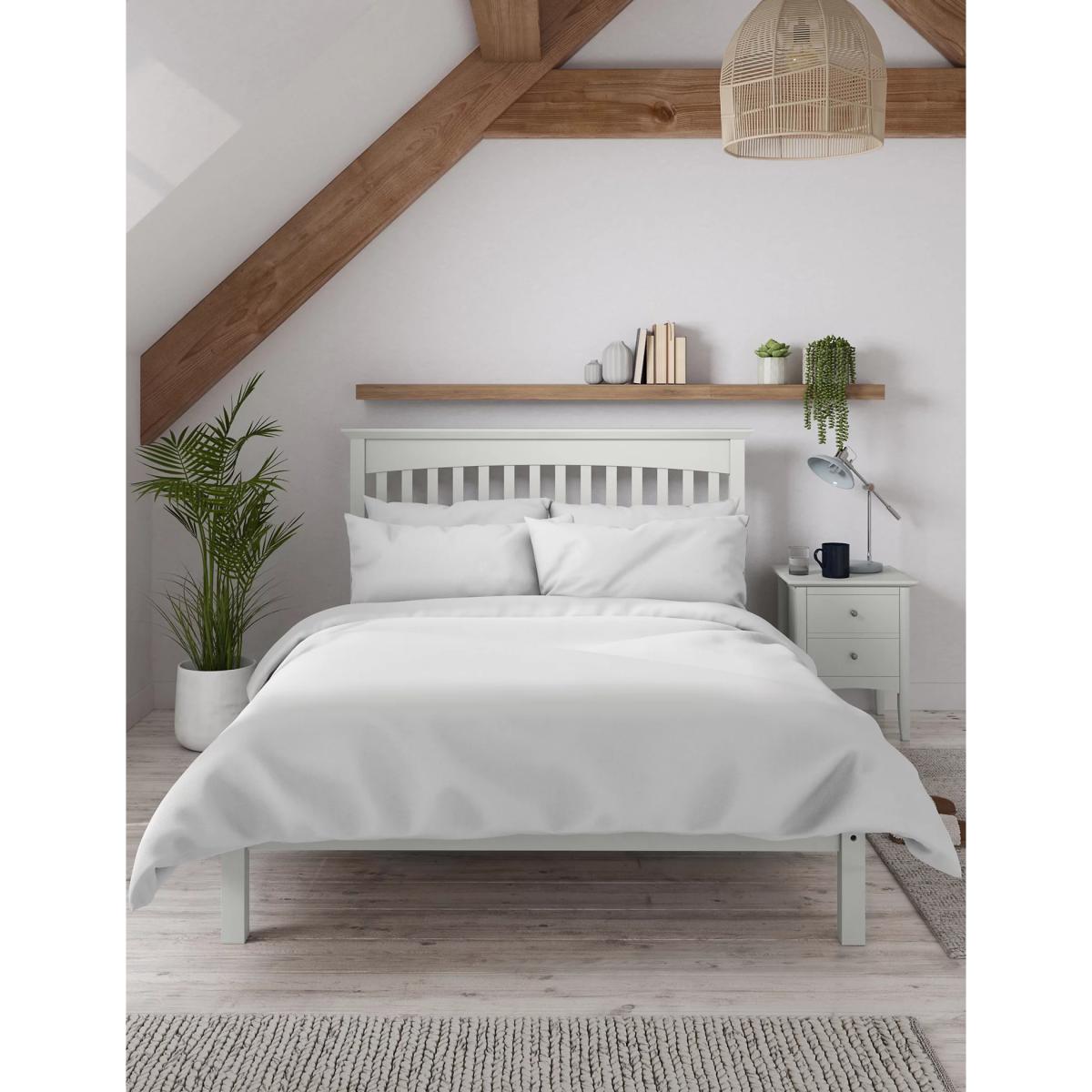M&S Hastings Bed - 4FT - Mid Blue, Mid Blue,Ivory,Grey,Dark Grey – image 2