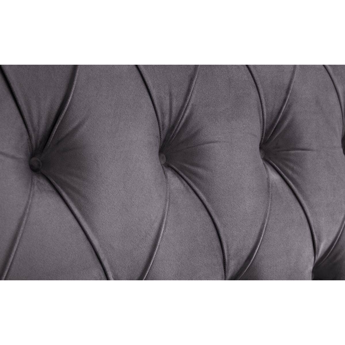 Julian Bowen Valentino Velvet Sleigh Bed - Grey – image 9