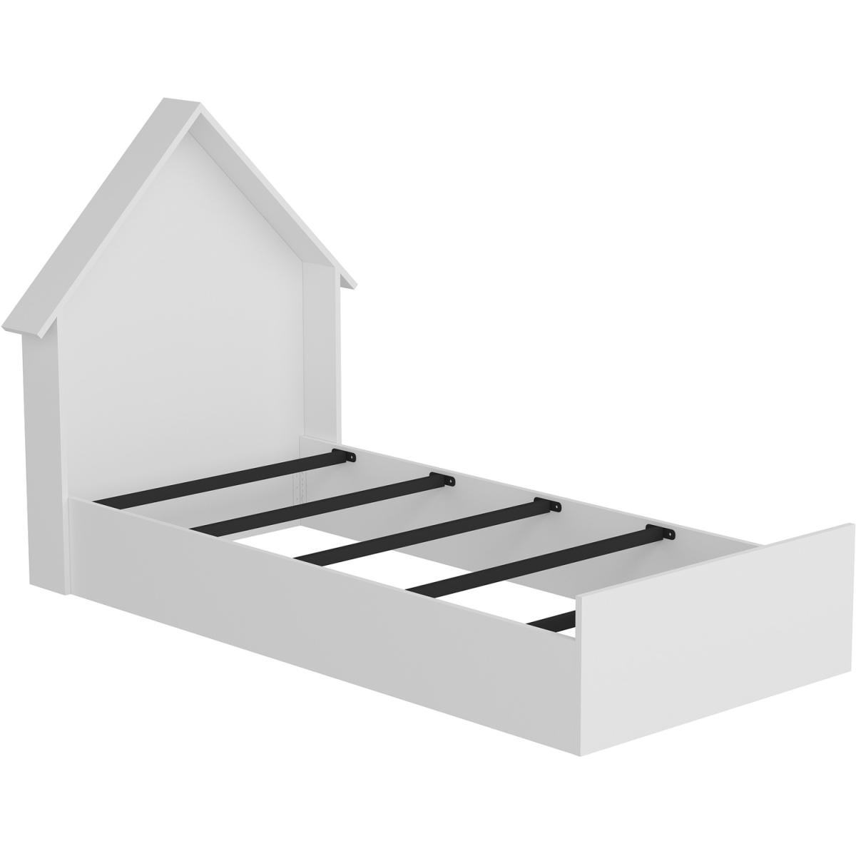 Ayden Bedstead Bed Frame with Headboard - White – image 4