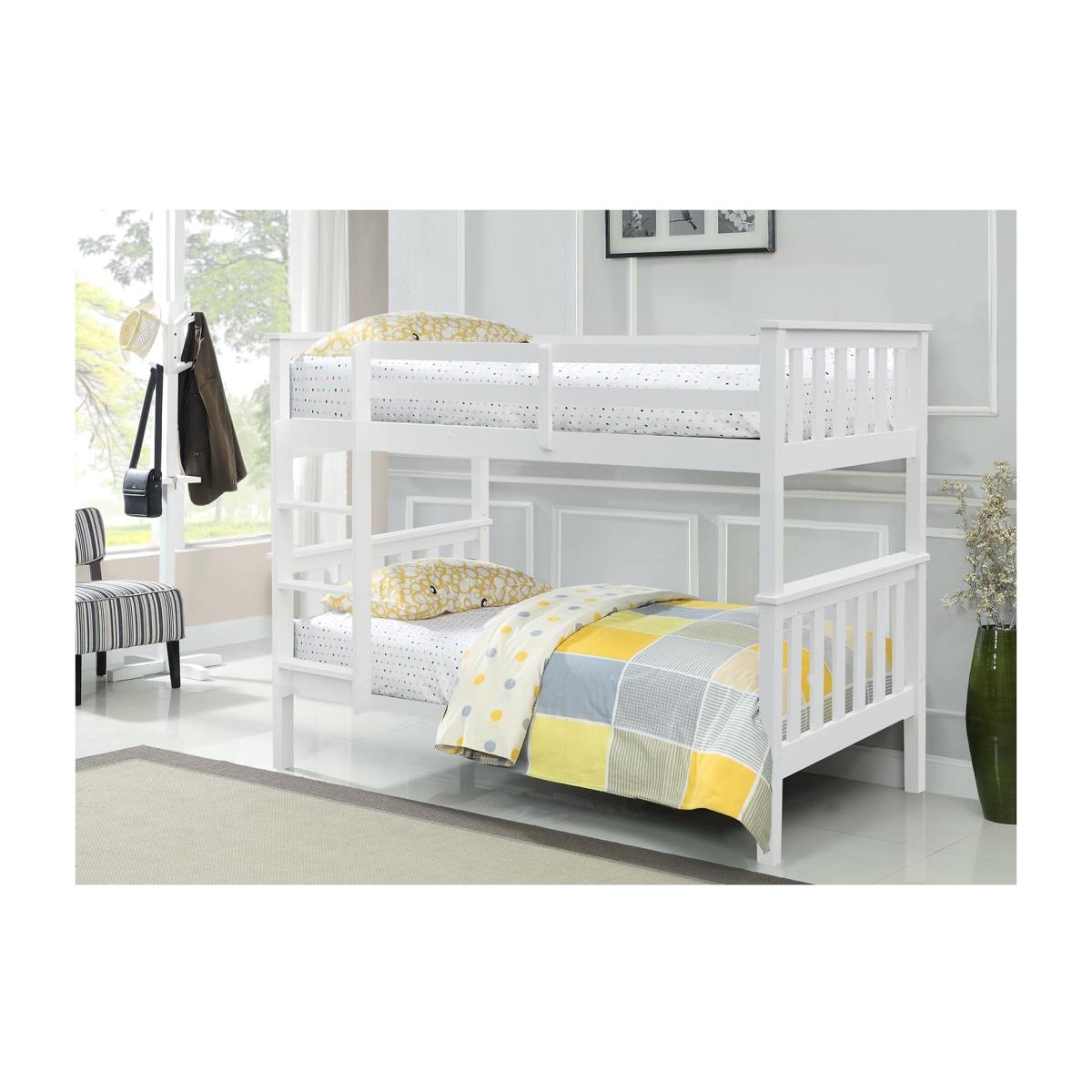 Atlantis White Bunk Bed Frame - White – image 1