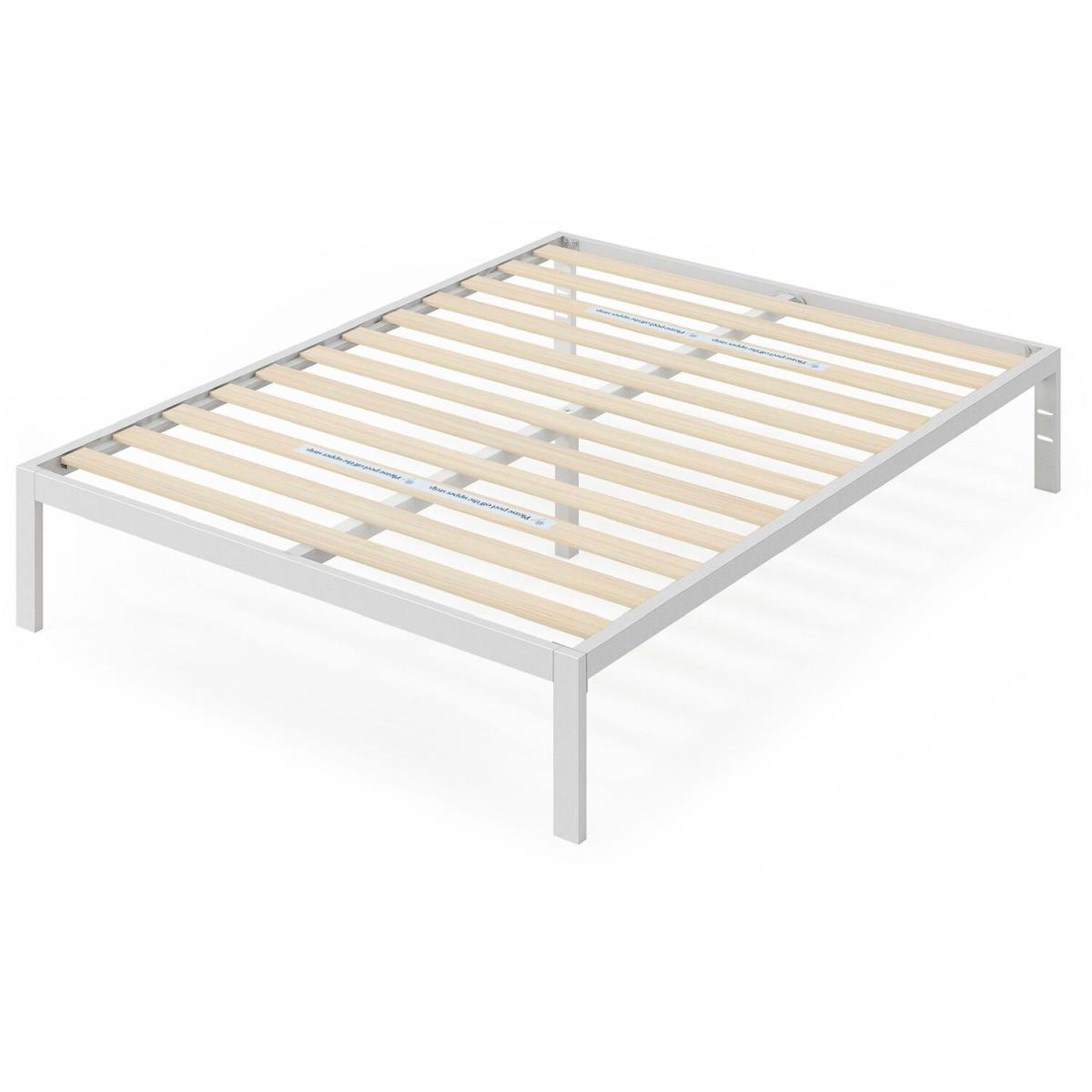 Sally White Metal Bed Frame - White / King – image 2