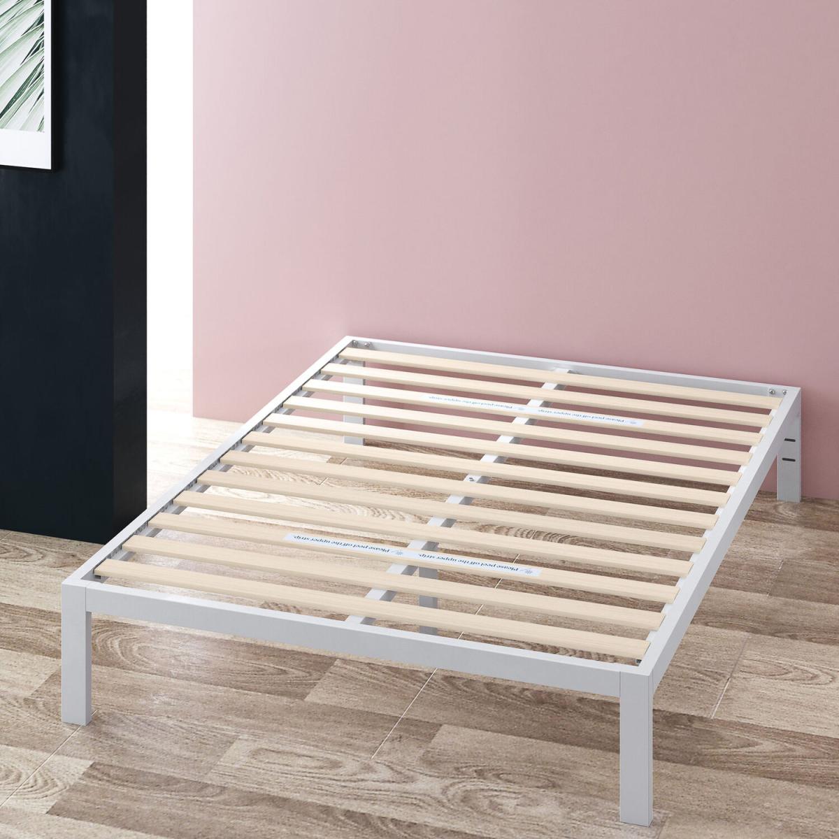 Sally White Metal Bed Frame - White / King – image 3