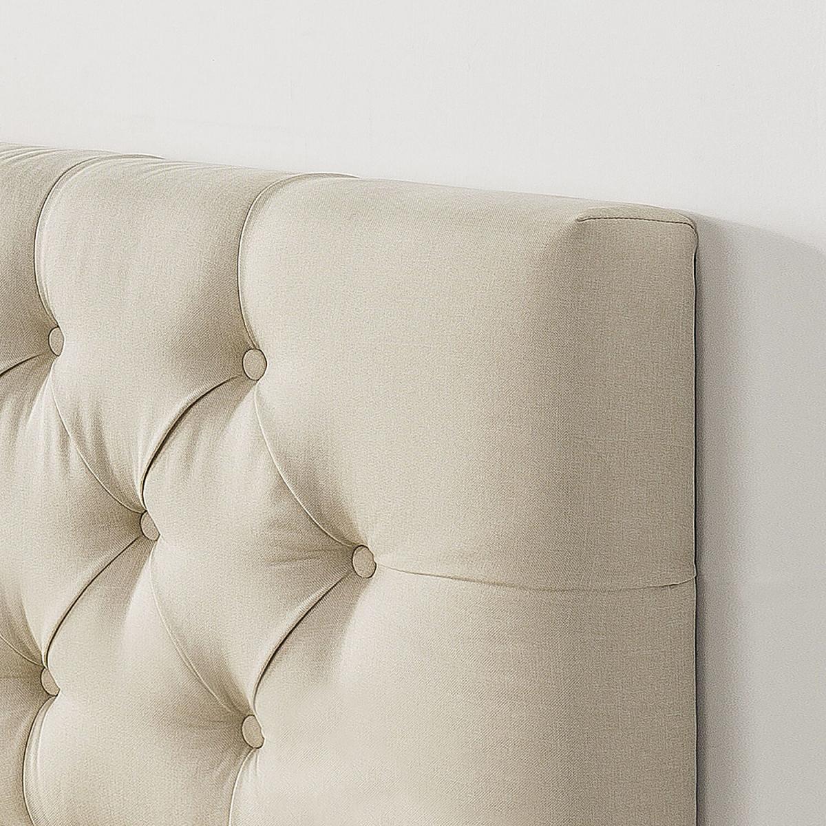 Helga Cream Chesterfield Button Tufted Bed Frame - Cream / Double – image 4
