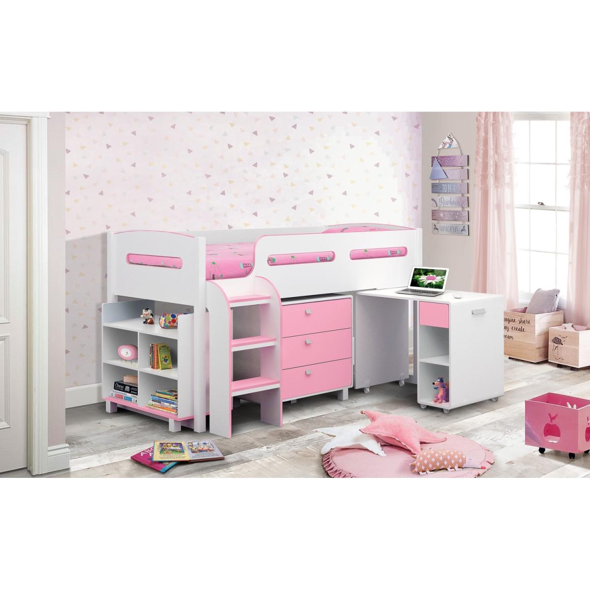 Kimbo Bed Cabin - White/Soft Pink – image 2