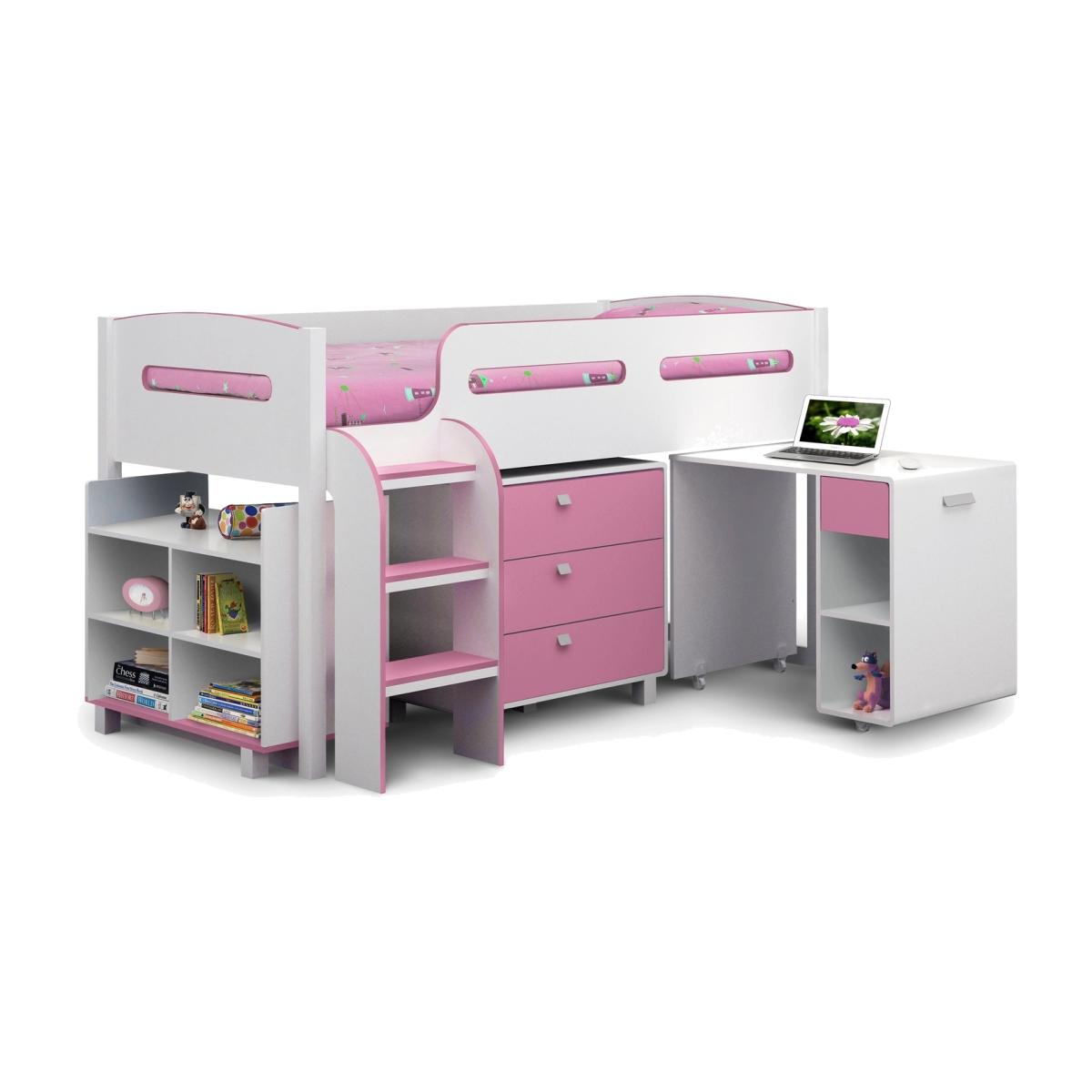 Kimbo Bed Cabin - White/Soft Pink – image 1