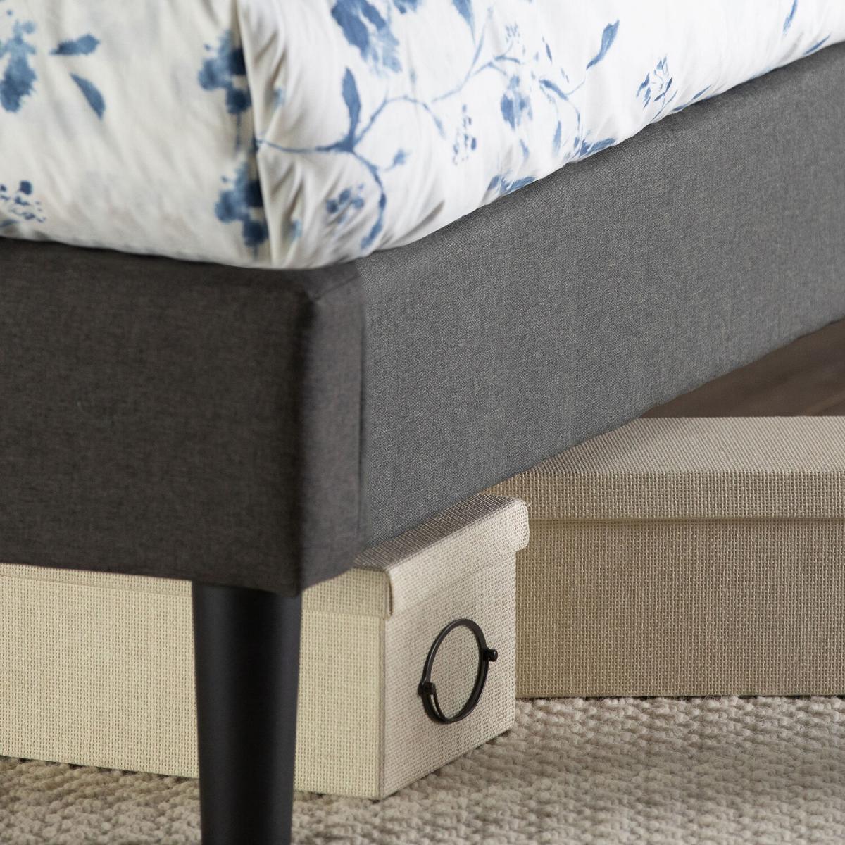 Marcie Dark Grey Upholstered Bed Frame - Dark Grey / Double – image 7