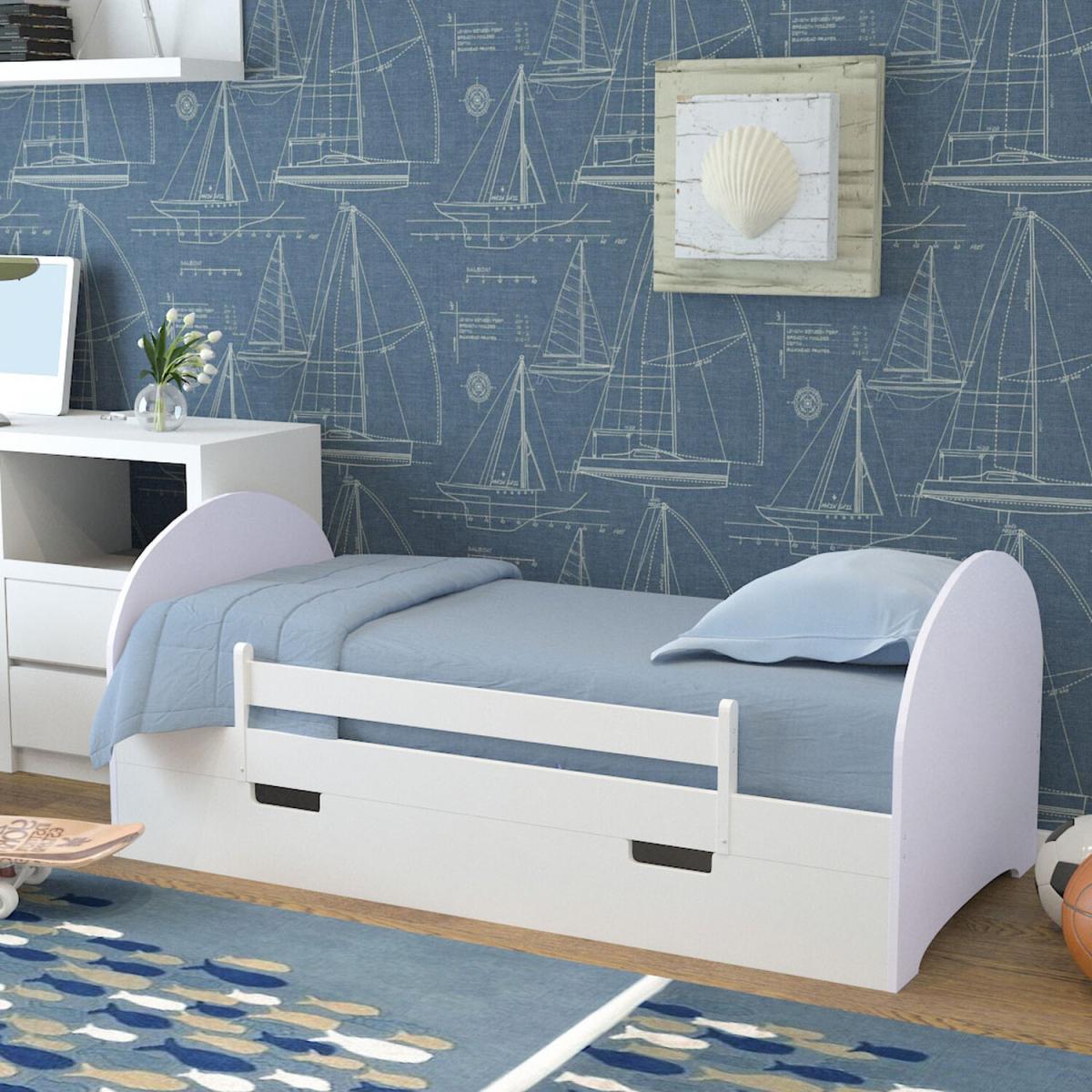 Bed Frame With Storage Drawers - White – image 3