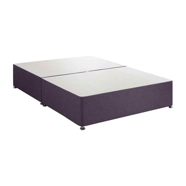Amara Divan Base Only - Chenille Fabric, Non Storage - Purple / Single – image 1