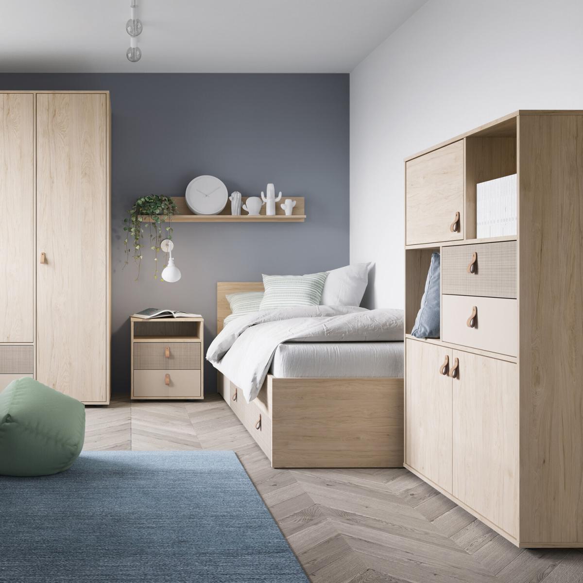 Denim Bed - Light Walnut / Single – image 4