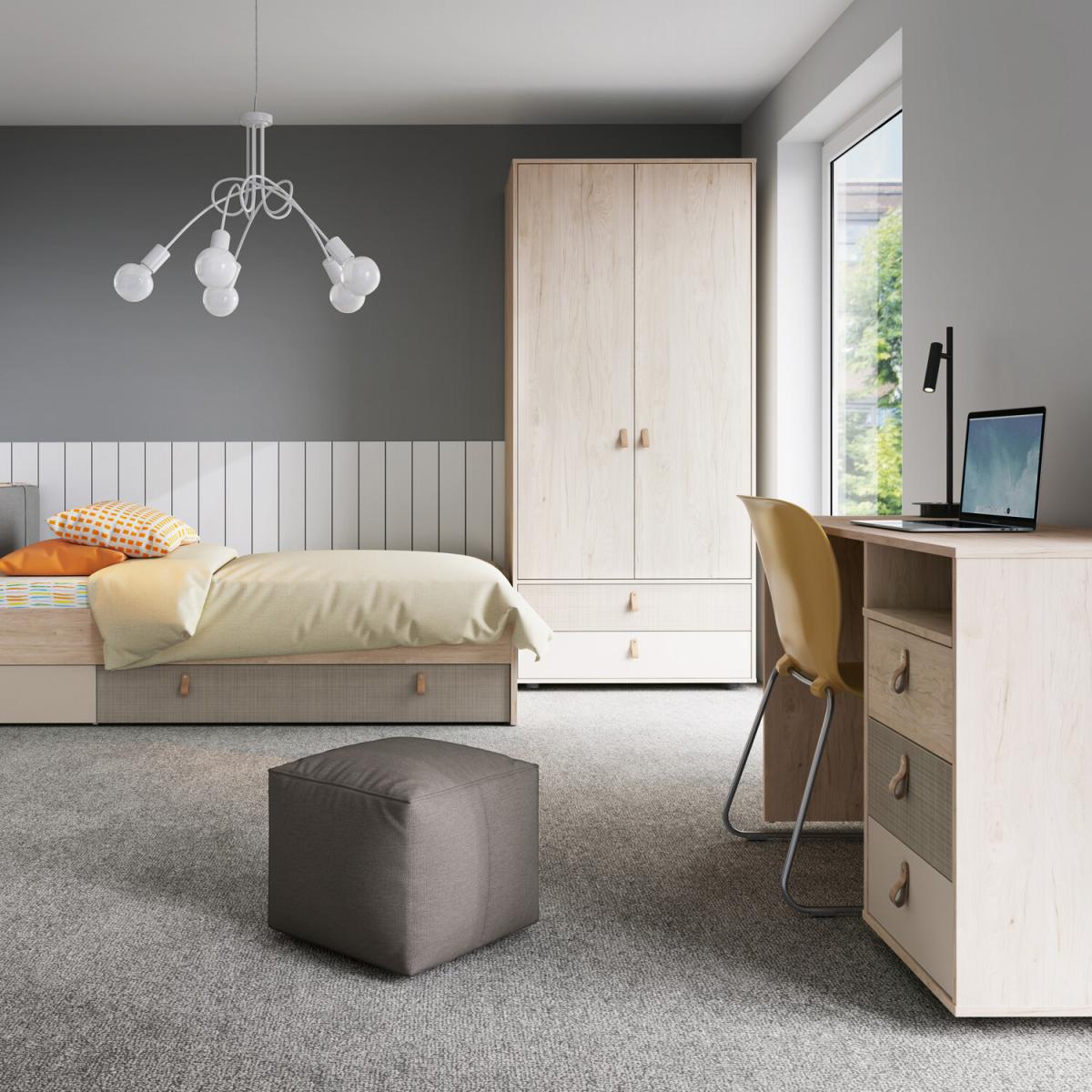 Denim Bed - Light Walnut / Single – image 5