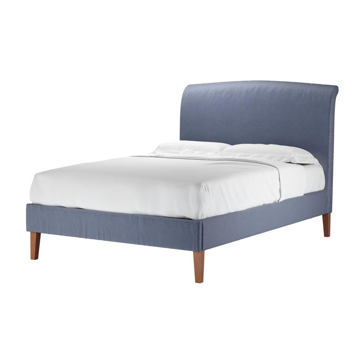 Thea Double Bed in Sapphire Smart Velvet - sofa.com – image 1