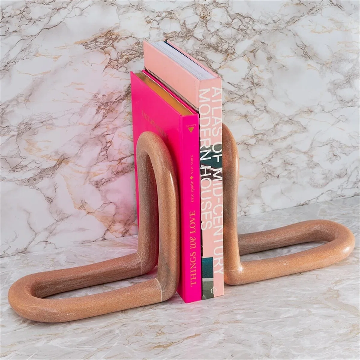 Curve Hoop Marble Bookend - Set of 2 – image 2