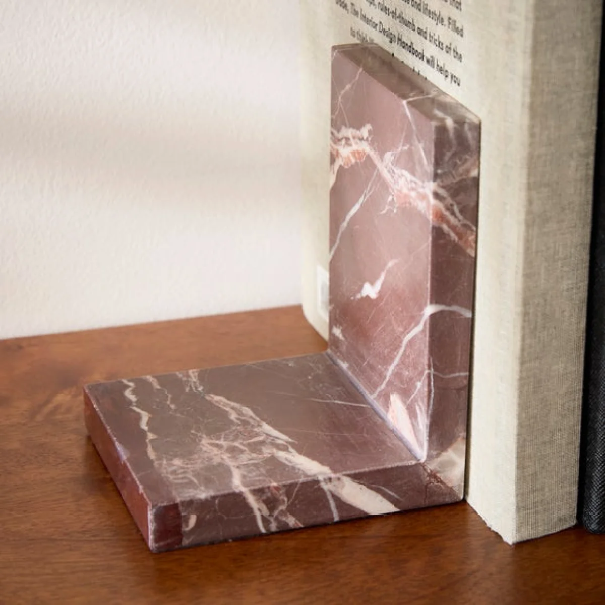 Red Levanto Marble Bookend – image 1