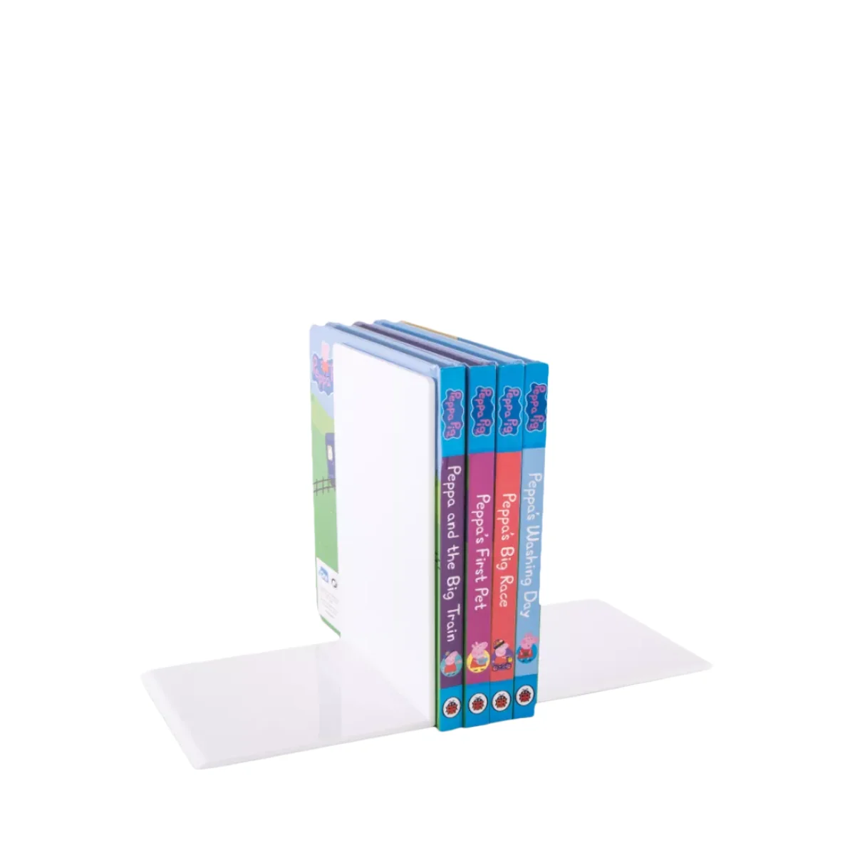 Osco Bookends, White, Set of 2 – image 2