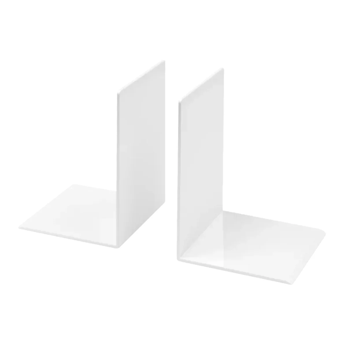 Osco Bookends, White, Set of 2 – image 1