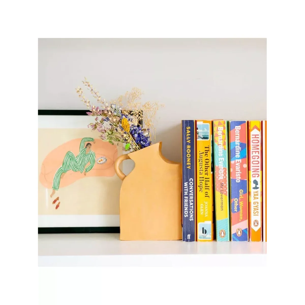 Sculpd Pottery Bookend Vases Set – image 4