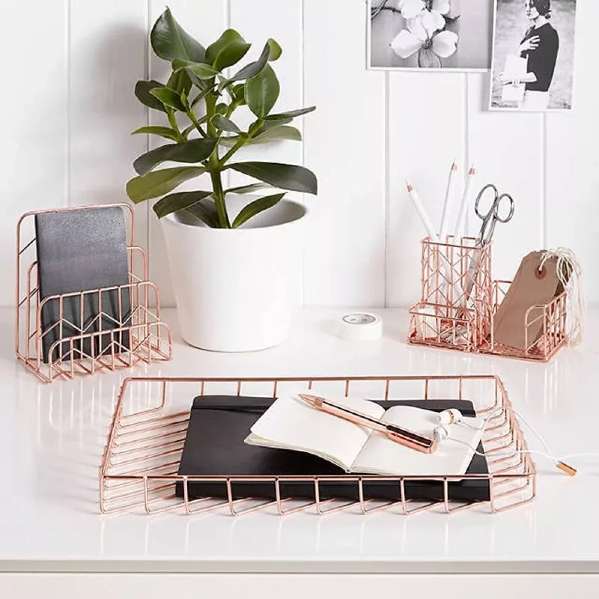 John Lewis & Partners Bookends, Rose Gold, Set of 2 – image 4