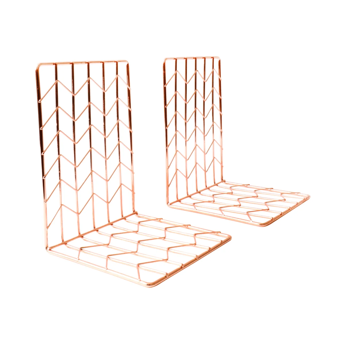 John Lewis & Partners Bookends, Rose Gold, Set of 2 – image 1