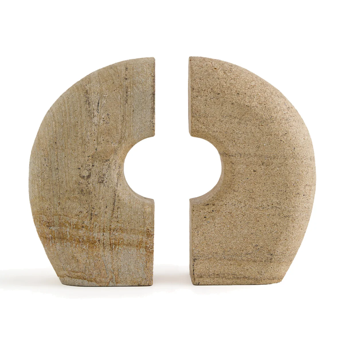 Set of 2 Sandsti Limestone Bookends – image 1