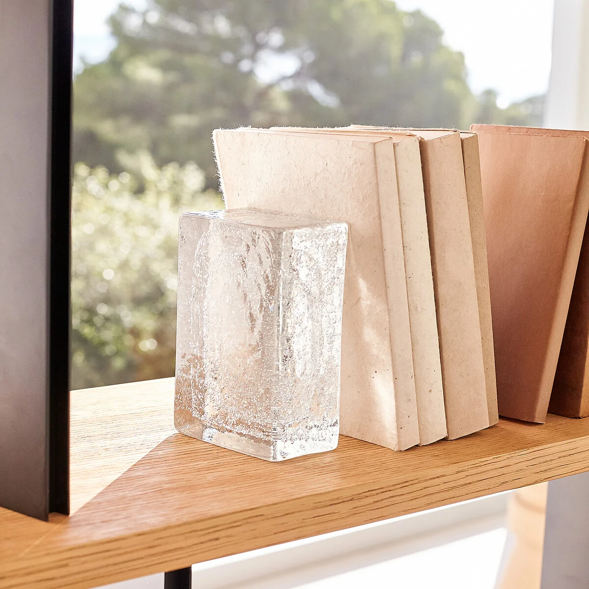 Set of 2 Diafani Glass Bookends – image 2