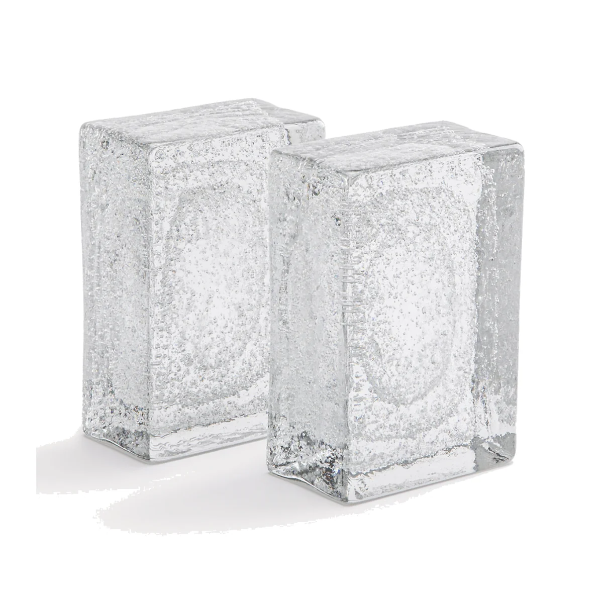 Set of 2 Diafani Glass Bookends – image 1