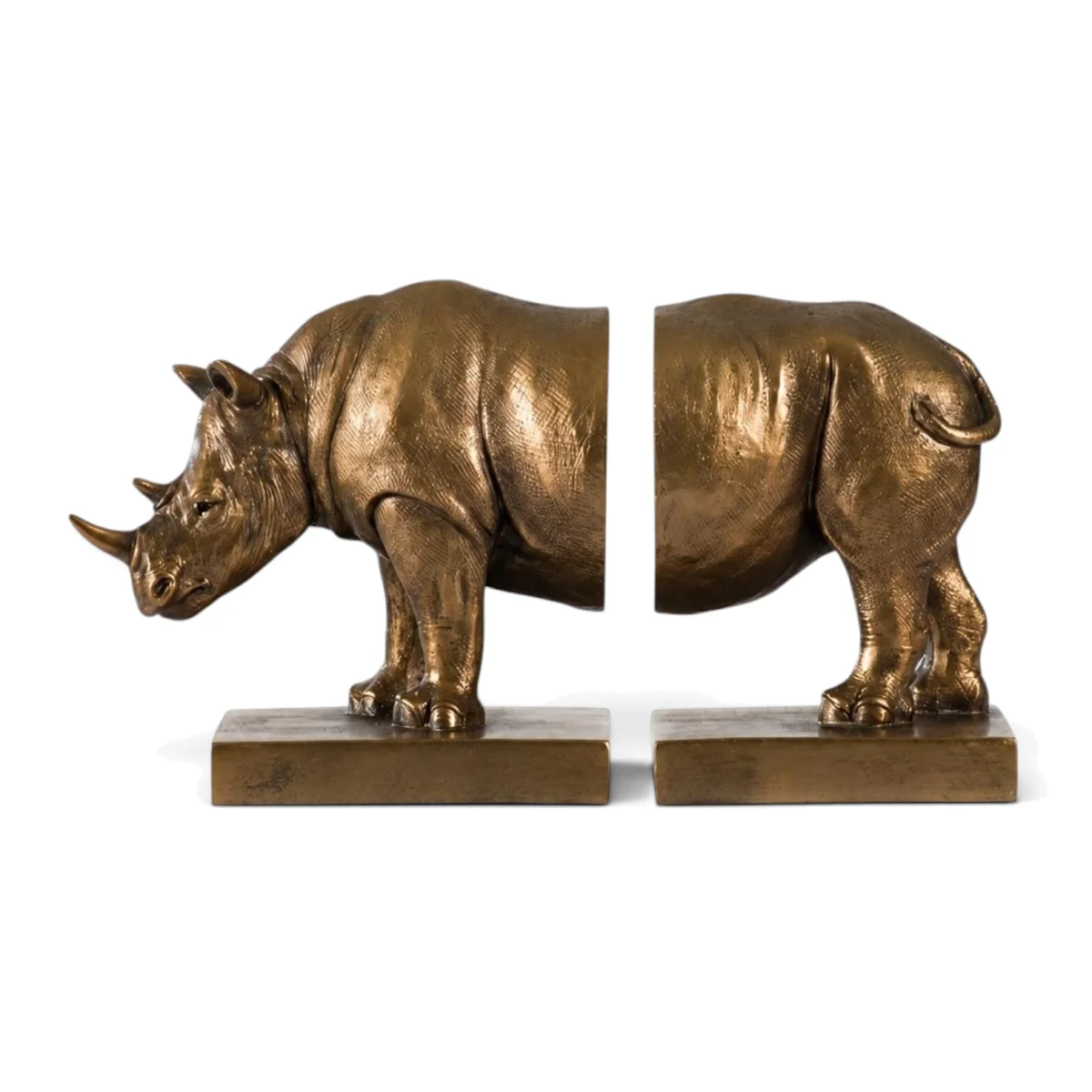 Straits Pair Bookends - Rhino – image 1