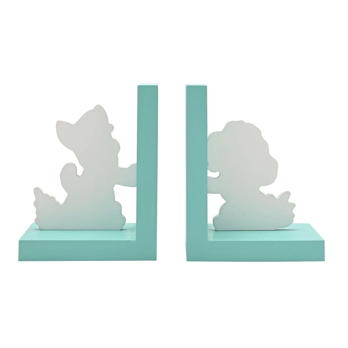 Paw Patrol Skye and Chase Wooden Bookends - Turquoise – image 4