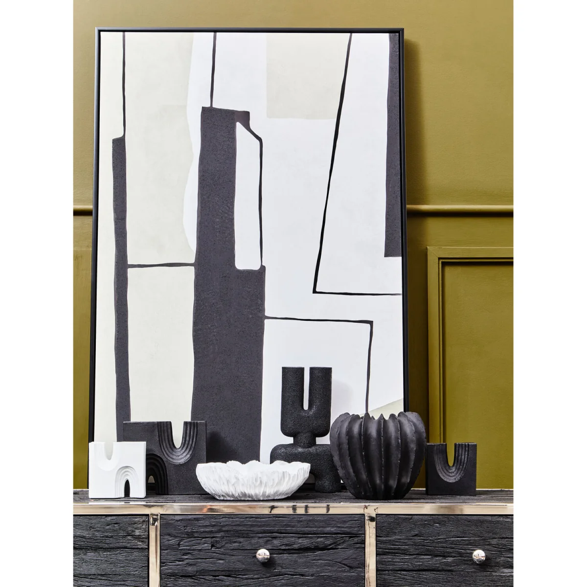 Broc Set Of Two Black And White Bookends - Assorted – image 4