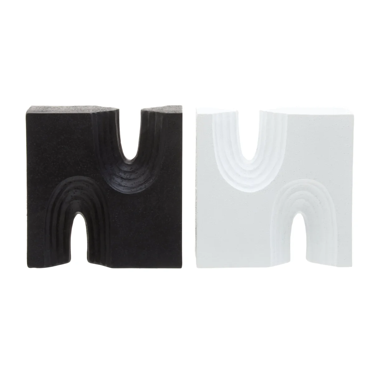 Broc Set Of Two Black And White Bookends - Assorted – image 1