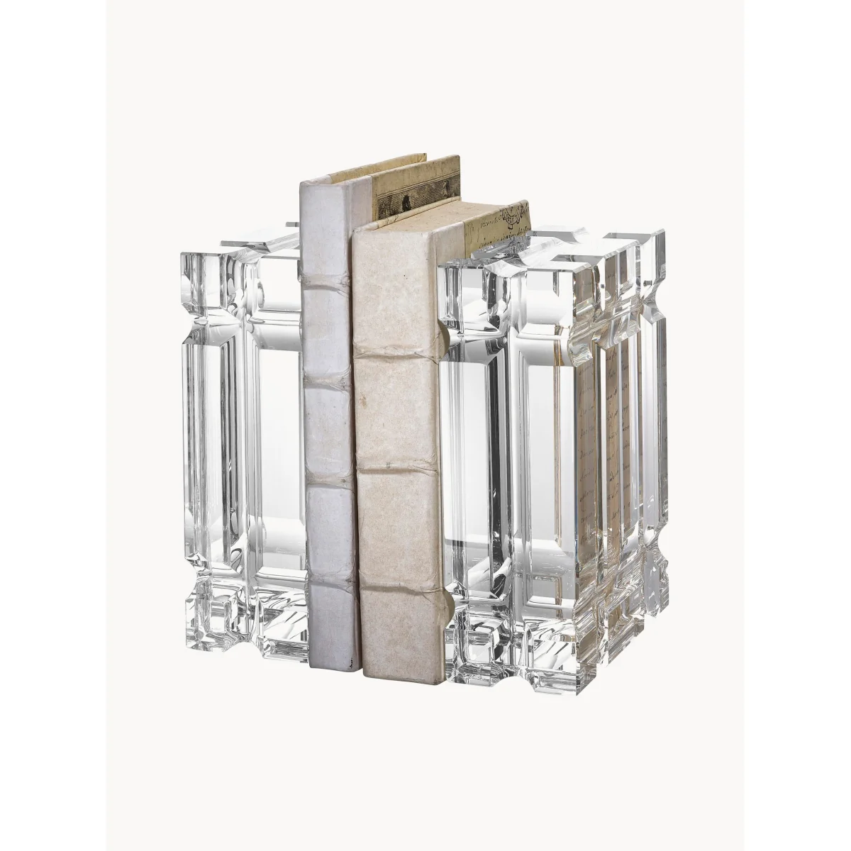 Crystall Glass Bookends Linea, Set of 2 – image 3