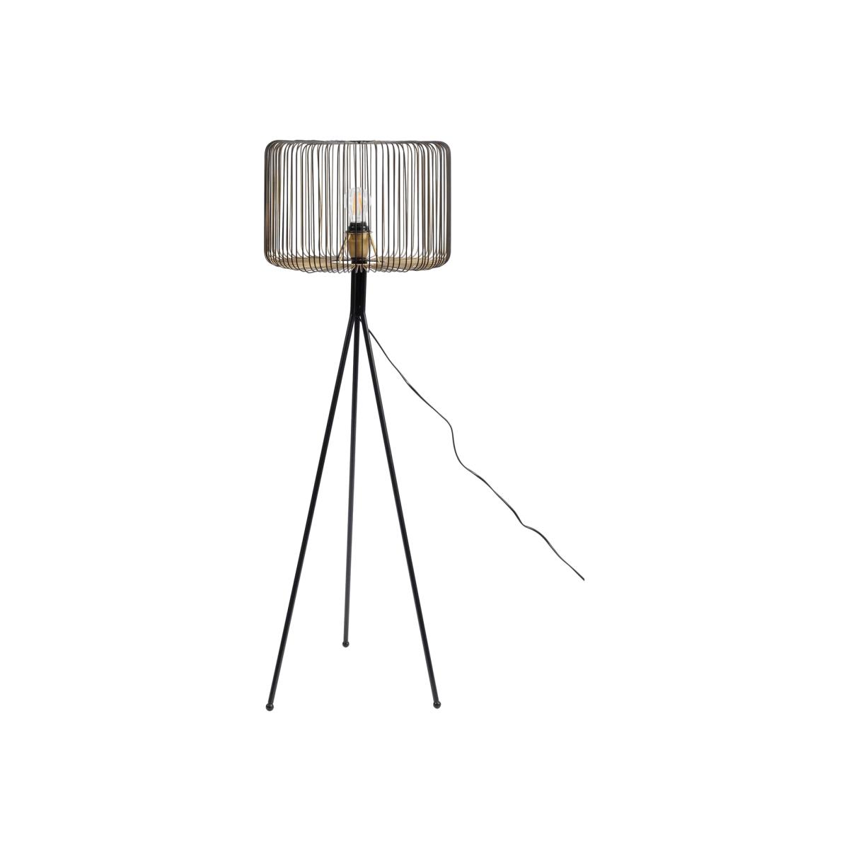 Wire Floor Lamp, Black Metal | Barker & Stonehouse