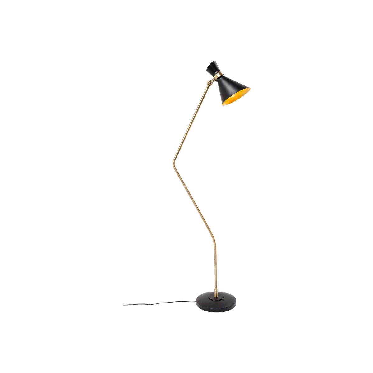 Black Cone Floor Lamp Black