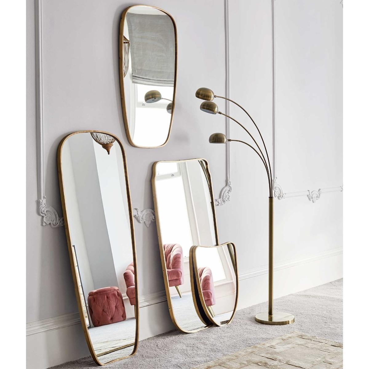 3 Arm Brushed Brass Floor Lamp Metal | Barker & Stonehouse – image 2