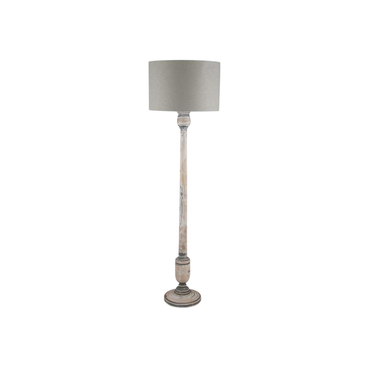 Grey & Whitewash Mango Wood Floor Lamp | Barker & Stonehouse – image 1