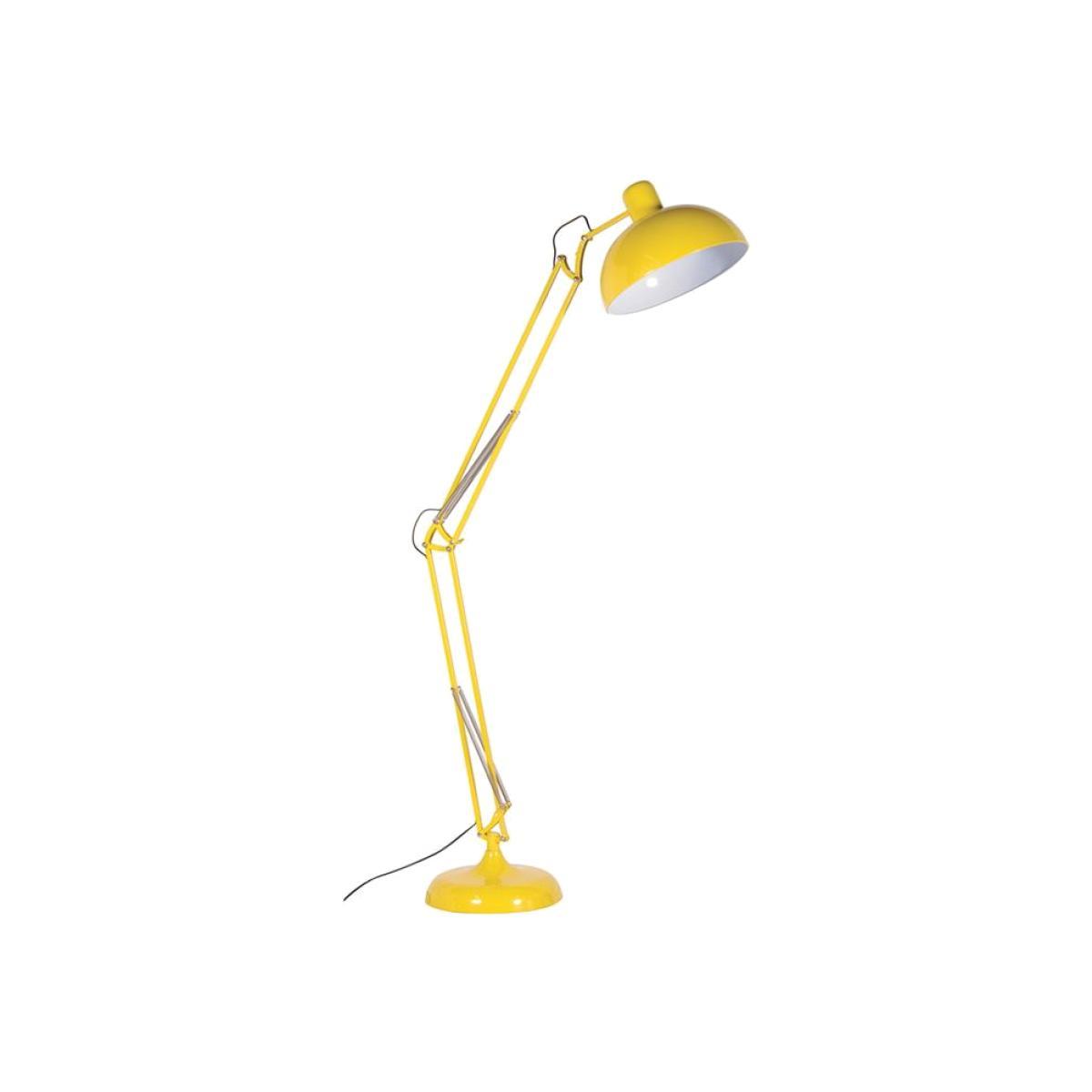 Yellow Floor Angle Lamp – image 1