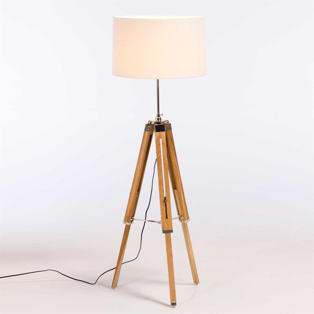 Atlas Tripod Floor Lamp Wood | Barker & Stonehouse – image 2